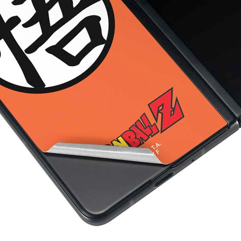 Dragon Ball Z Goku Iconic Kanji Symbol Galaxy Z Fold4 5G Skin